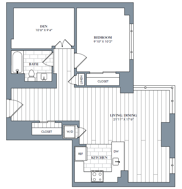 floorplan image of apartment J-1319